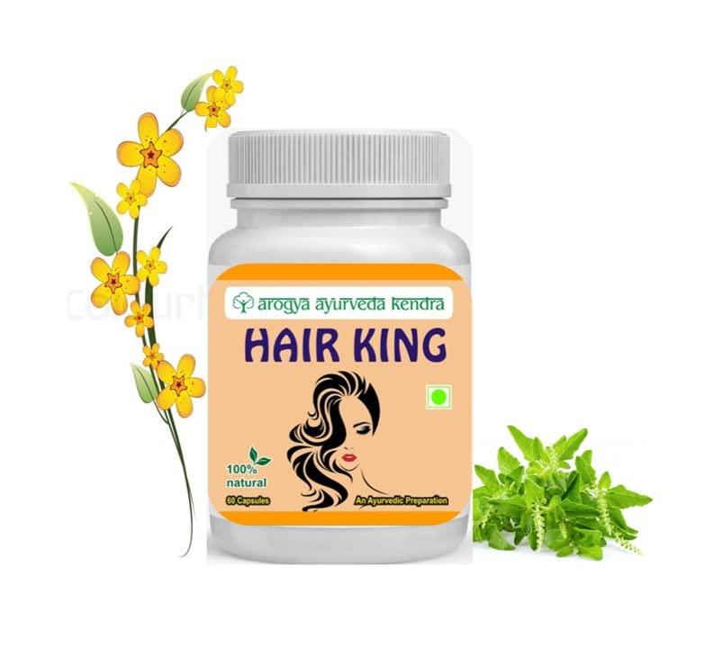 Arogya Ayurveda Kendra Arogya Ayurveda Hair King Capsule for Healthy & Lutrous Hairs (60 Capsule Pack) for Men & Women. Give one last try to yourself.