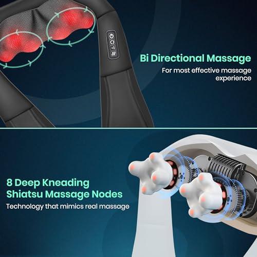 Dr Physio Dr Physio (USA) Electric Heat Shiatsu Machine Body Massagers (for Cervical Neck Shoulder & Back Pain Relief)