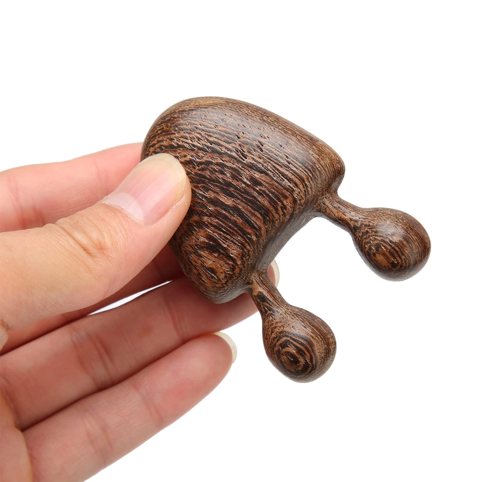 EXCLUZO EXCLUZO Wooden Comb, Wood Scalp Massage Comb, Handheld Sandalwood Comb Acupressure Tool, Gua Sha Wide Tooth Comb for Relaxation Acupoint, Meridian Comb for Head Scalp, Facial, Body Massage