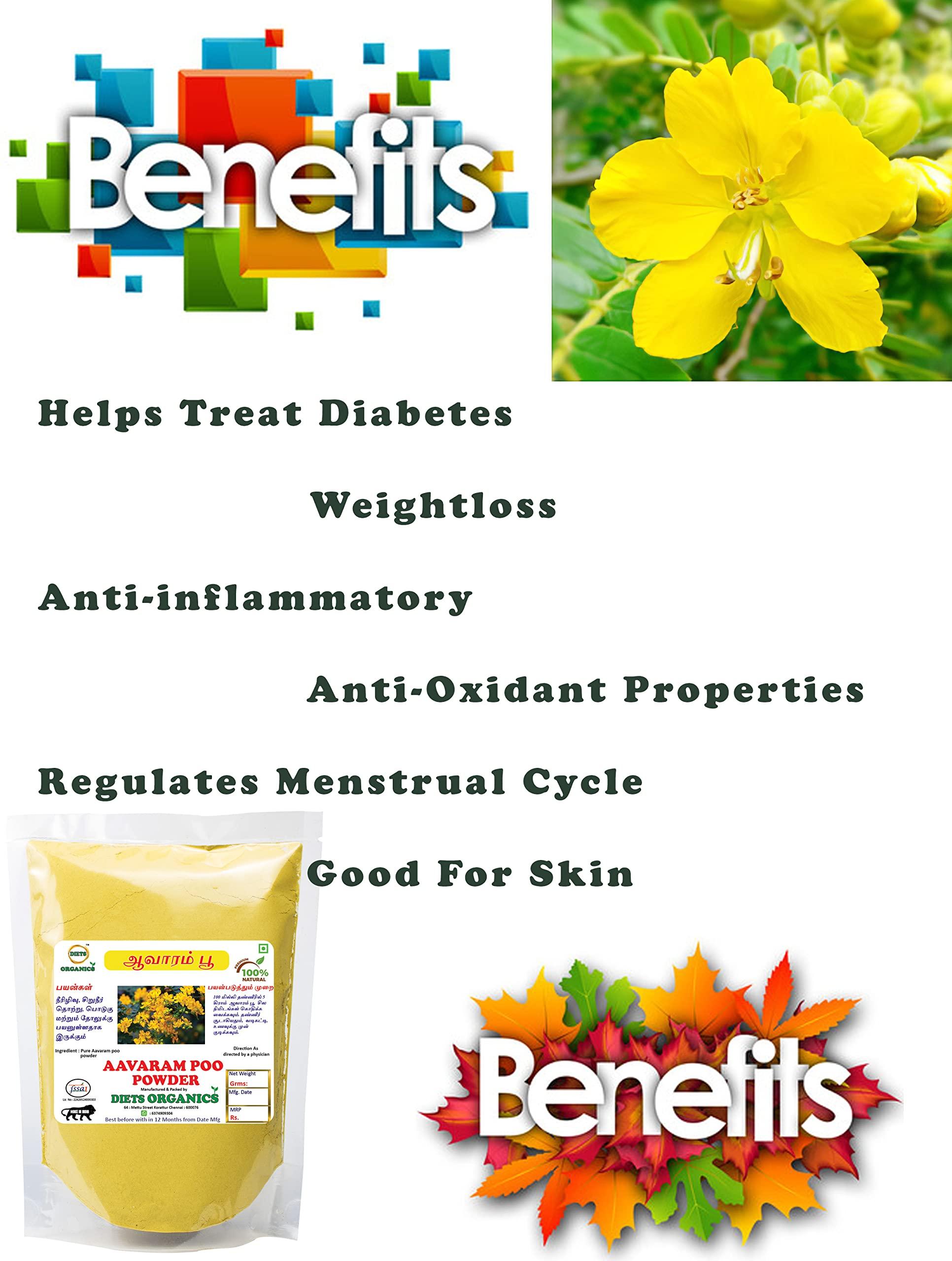 DIETS ORGANICS DIETS ORGANICS Avarampoo Powder / Aavartaki / Tarwarm Powder - 25 Gms pack of 1