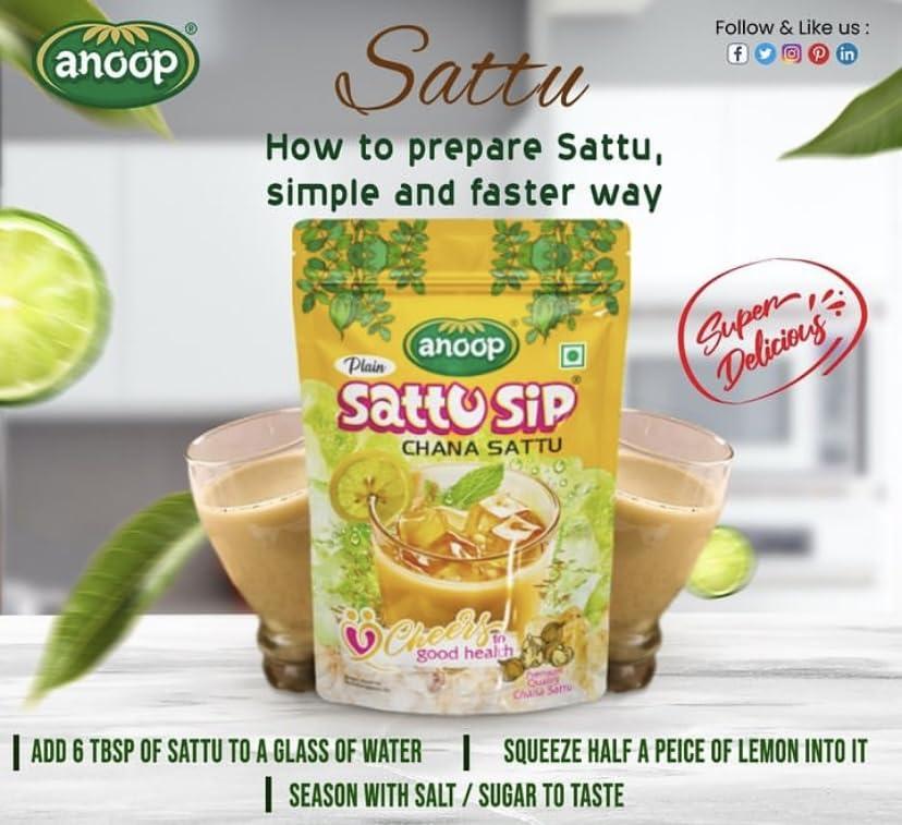 Anoop Anoop Sattu (Channa Sattu Sip) (500gms*4) Pack of 4 (2kg)
