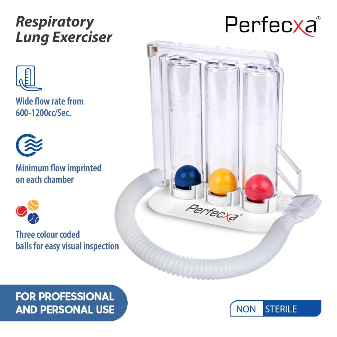 Perfecxa Perfecxa Respirometer 3 Ball Lung Exerciser Respiratory Exerciser Spirometer