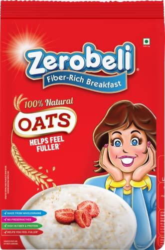 Zerobeli Zerobeli 100% Natural Wholegrain Porridge Oats 1kg - No Preservatives|High in Fiber & Protein|Rich in Antioxidants|