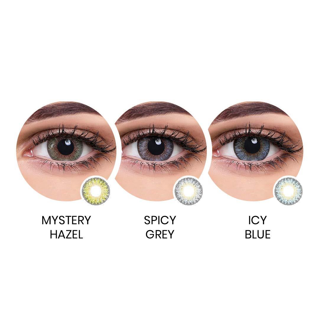 AQUALENS CONTACT LENSES AQUALENS CONTACT LENSES Aquacolor | Daily Disposable | Candy Pack Combo - Icy Blue Spicy Grey and Mystery Hazel