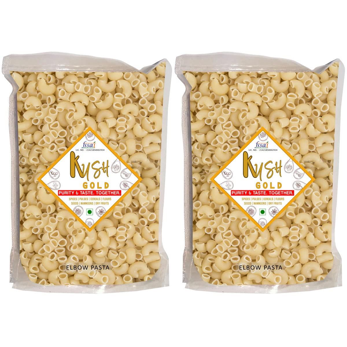 Kush Gold Kush Gold Durum Wheat Pasta - Elbow Macaroni Pasta 800g (2 Pack of 400gm)