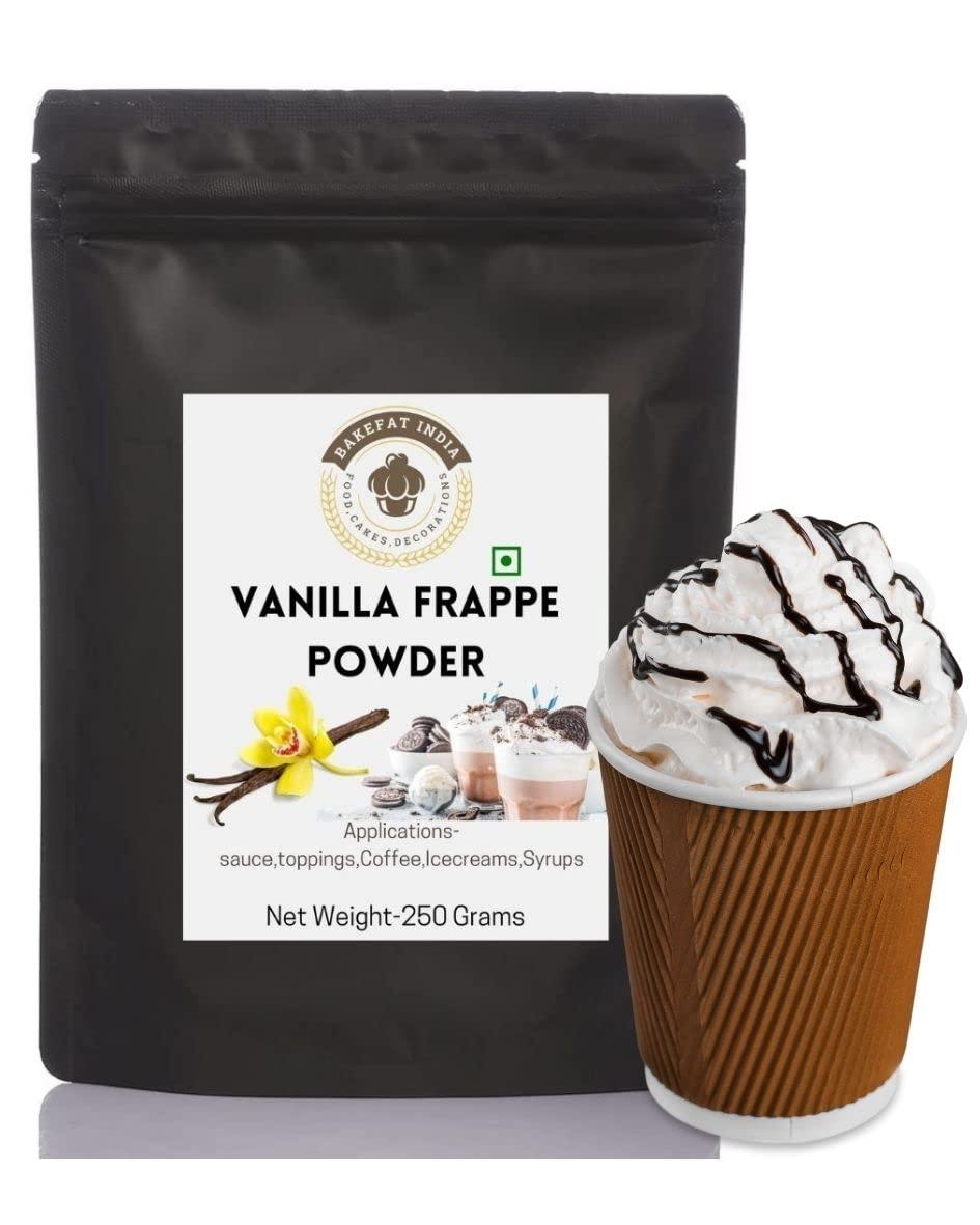 La Aromatic Bakefat India Vanilla Frappe Powder/Coffee Thickener Powder-250gm