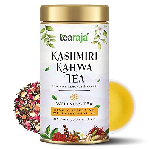 TeaRaja Tearaja Kashmiri Kahwa Green Tea, 100g