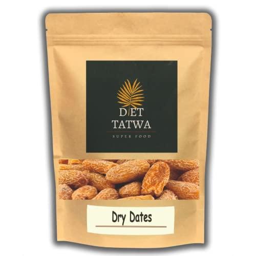 DIET TATWA Diet Tatwa Premium Dried Dates Sukha Khajur/Khajoor | Peela Chuara | Yellow Dry Dates | Peela Sukha Khajoor | Deluxe Size Chuara Dry Fruit | 100g Pack