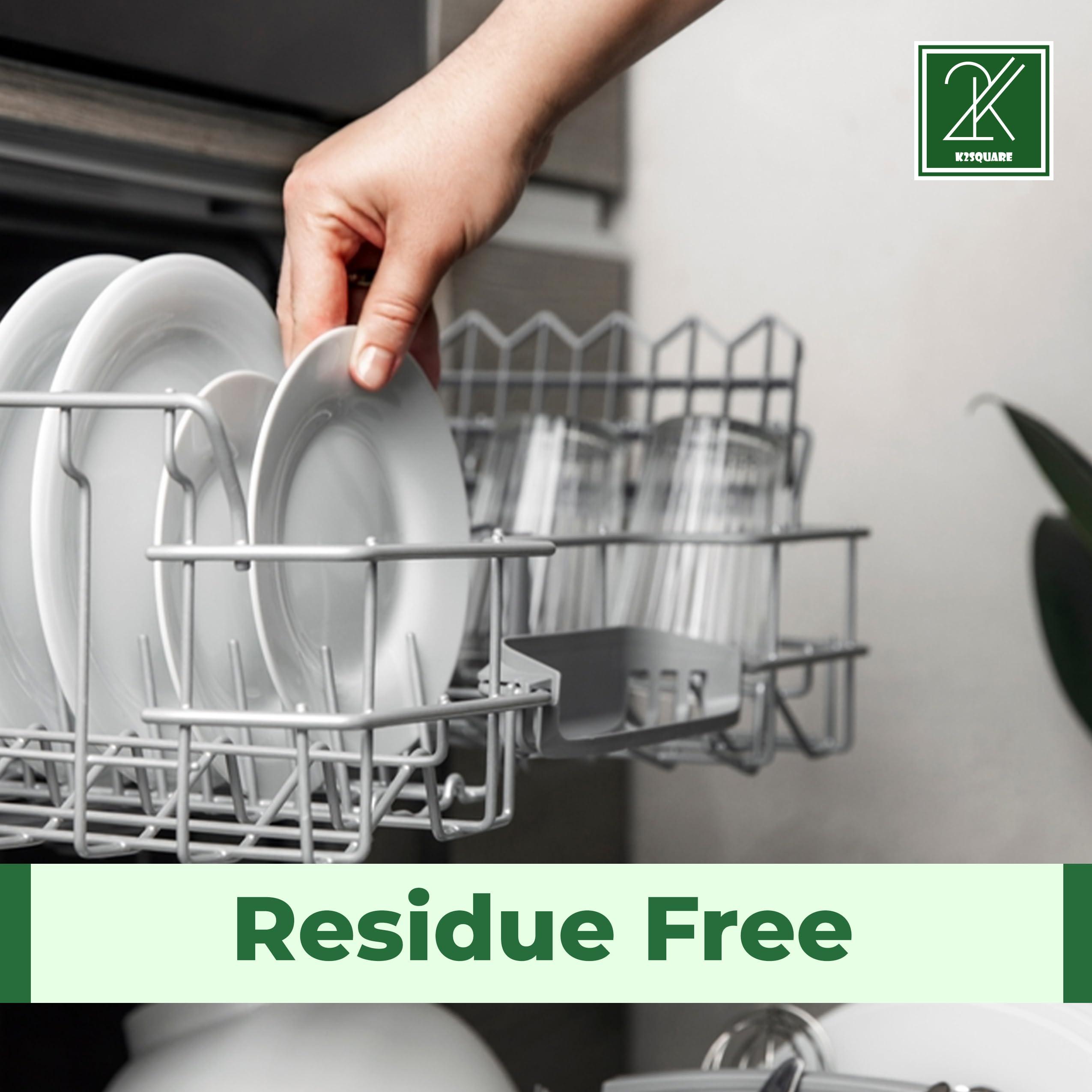 K2SQUARE Dishwashing Liquid, Advanced Degreasing Power, Vegan and Cruelty-free (Green)