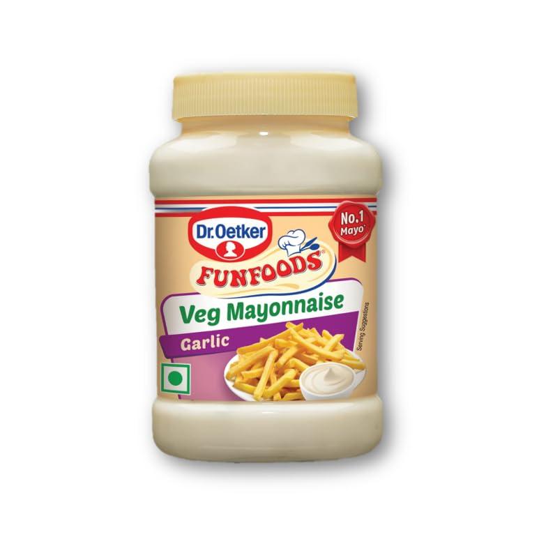 Generic Dr.OetkerFunfoodsVeg Mayonnaise Tandoori 245g & Dr.Oetker Funfoods Garlic Veg Mayonnaise 250g Pack of 2 (Unique)