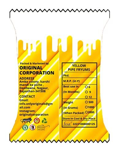 Originals Originals™ Yellow Pipe Fryums | Long Size | Healthy Indian Snack | 400 grams