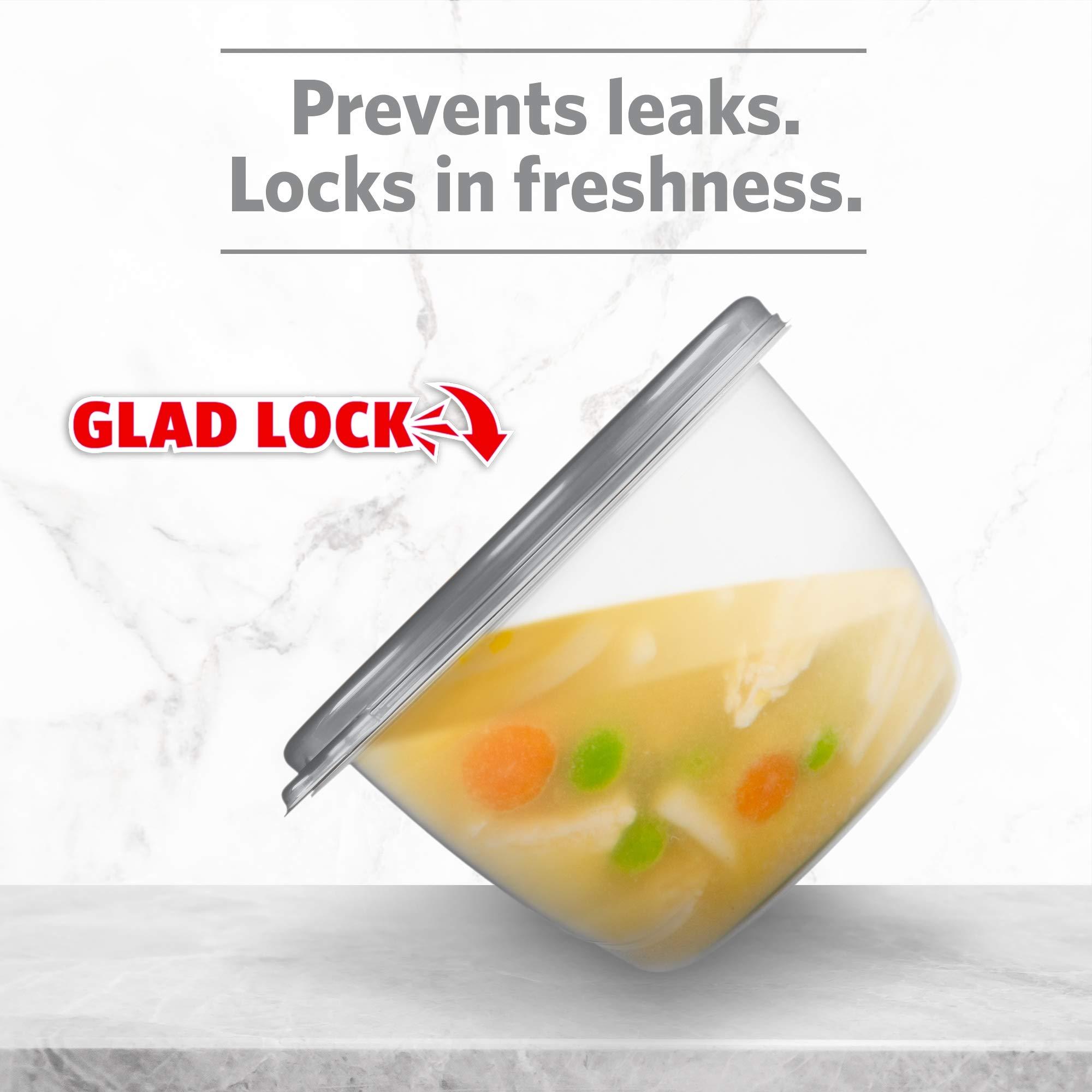 Glad GladWare Mini Round - 8 ct (Metallic Grey, 1)