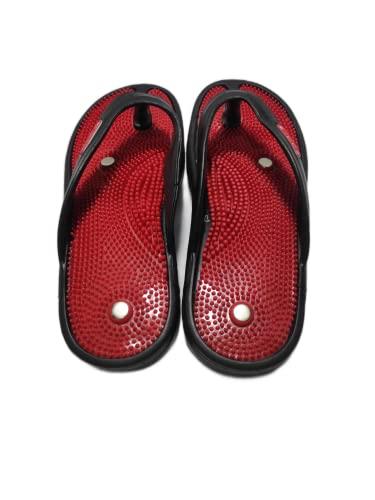 Acm Acupressure Slipper for Unisex-Foot Massage/Relax (Red, numeric_10)