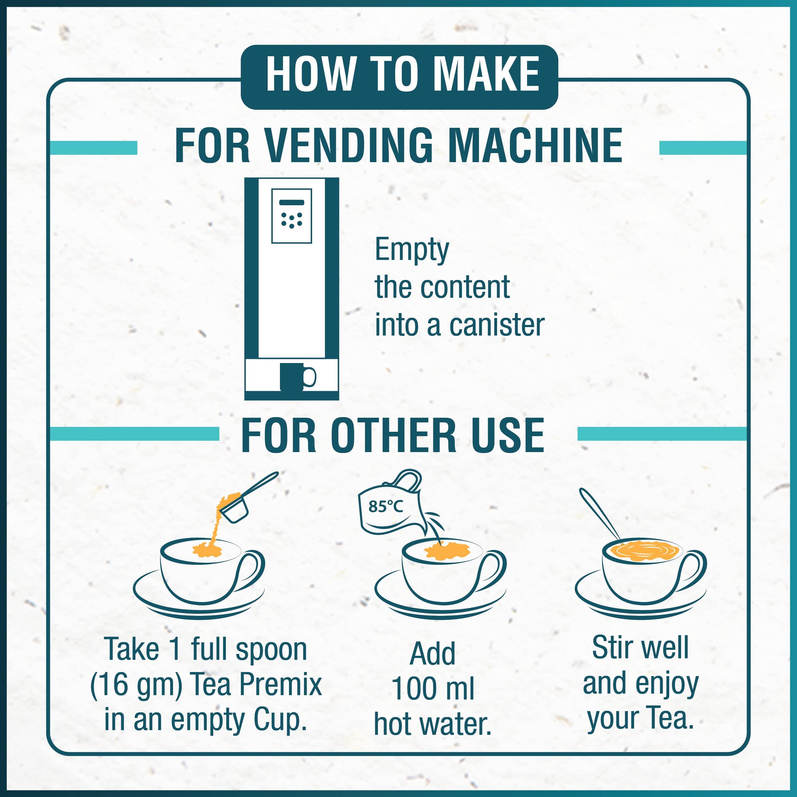 SENSO Senso Masala Chai Instant Tea Premix 1kg - Premium Chai with 100% Natural Spices | Strong Chai | Premium Powder | Desi Chai | Readymade Tea | Premix Tea Masala (Pack of 1)