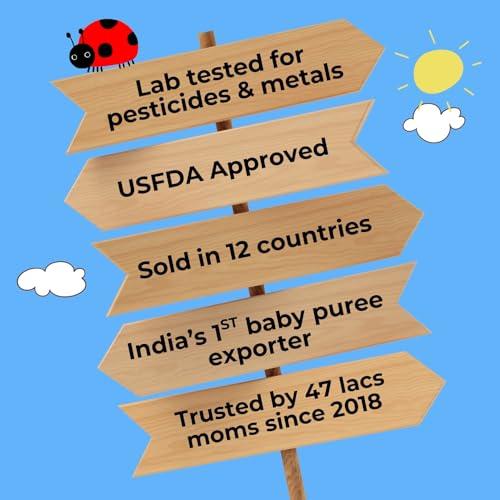 HAPPA Happa Organic Baby Food Puree Grain and Fruit Blend Pack of 4