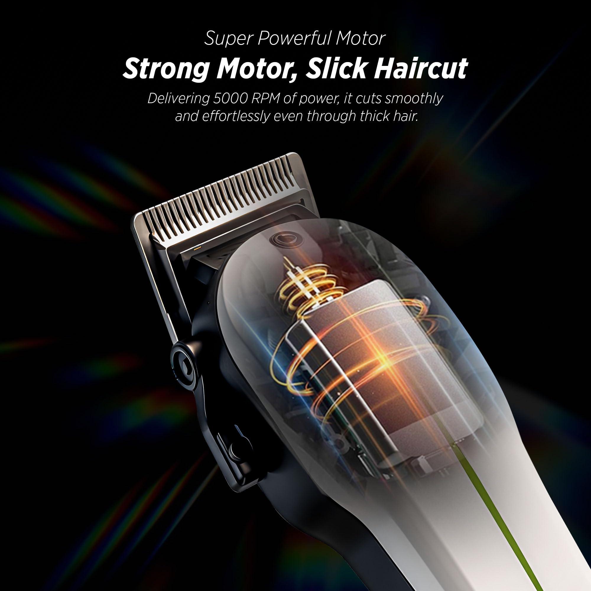 Groomiist Groomiist Professional Barber & Home Use Taper Hair Clipper Shaving Trimmer for Man | Beard Trimming Machines & Smooth Clean Cutting Shaver for Men | 3M Corded Power, 6 Premium Attachment Combs