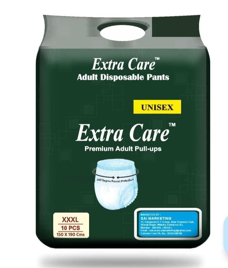 ARAI 3XL XXXL Adult Pant Style Diapers Extra Care (Pack Of 2, 20 Pieces)