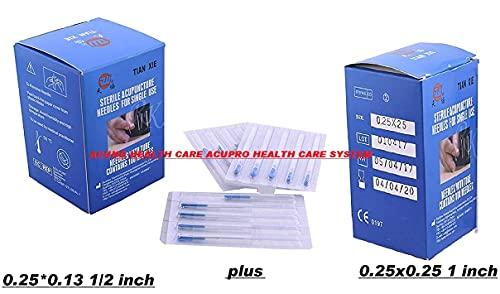 ACUPRO HEALTH CARE SYSTEM ACUPRO HEALTH CARE SYSTEM _Acs acupuncture needle sujok needle dry needling for physio therapy combo set of size Acs (25x0.13mm, 25x0.25mm) 200 needles total 2 Box