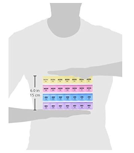 IONIX IONIX Pill Medicine Organizer Reminder Storage Box for 28 Days or 4 Weeks, medicine box/Pill Box, medicine box organizer/dawai rakhne ka box, Pack of 1
