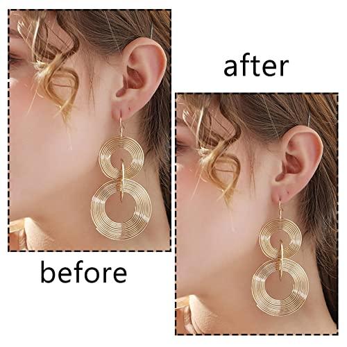 Sichumaria Earring Lobe Support Patches:Earring Support Patches Large Earrings Support Sticker Reduces Strain Ear Patches for Heavy Earrings Men Women Long Time Wear Earrings (100 Patches)
