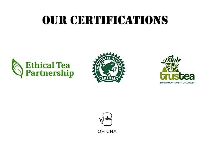 OH CHA OH CHA - Green tea Wellness Box, Tea Gift Set | A box of 4 Healthy Teas for the Whole Day | Morning Energise, Afternoon Boost, Evening Cleanse and Night Time Unwind | Gifts for women, men | 100% Whole