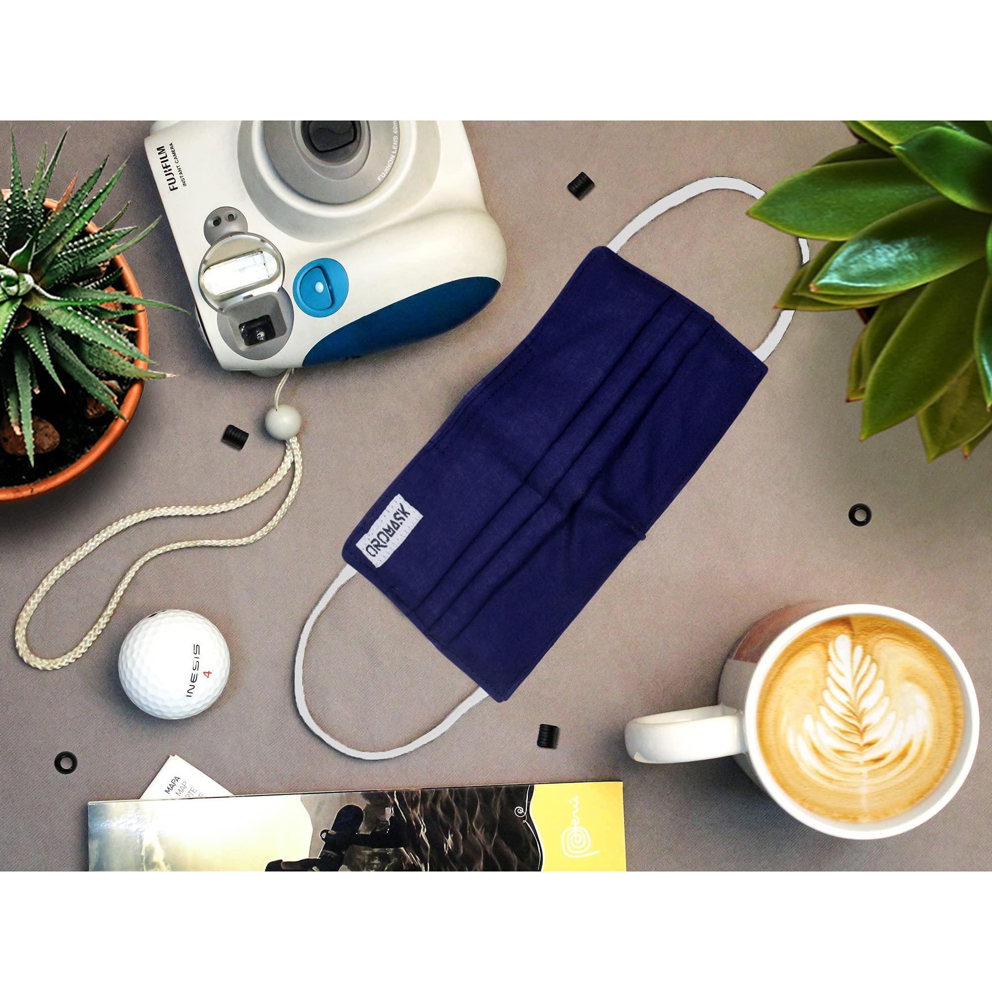 Oromask Oromask Premium Cotton Face Mask for Men Women 4 Layers (BFE>90%) Reusable Washable with Nose Clip & Mask Band BUPO7