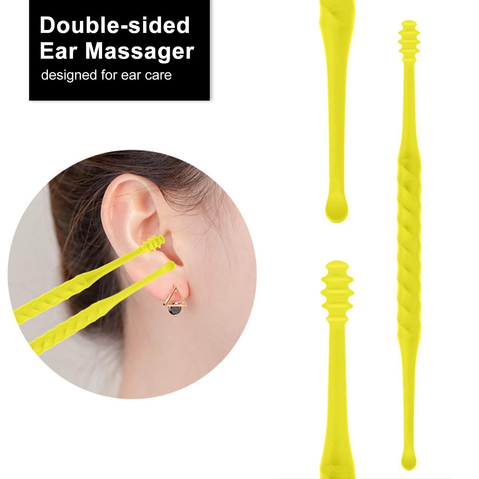 POOWE Ear Wax Removal Tools with Light & Storage Case Portable Ear Spoon Earpick Cleaning Kit for Kids & Adults Ear Care Set(Black)-POOWE