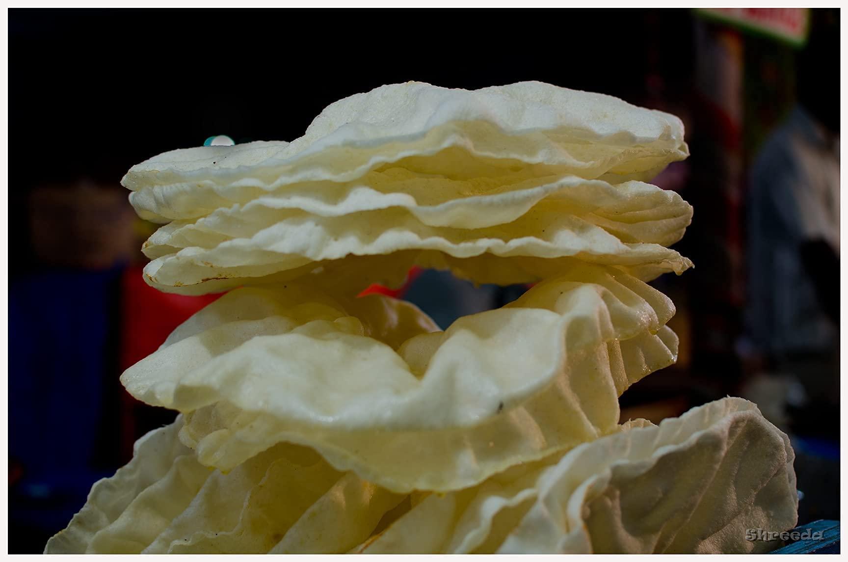 Veganic Veganic Appalam Papadam 400gm South Indian Apalam Papad Madurai Plain Rice & Urid Aplam Happala Chawal Ke Papad Ready To Cook Best With Lunch Dinner Evening Snacks