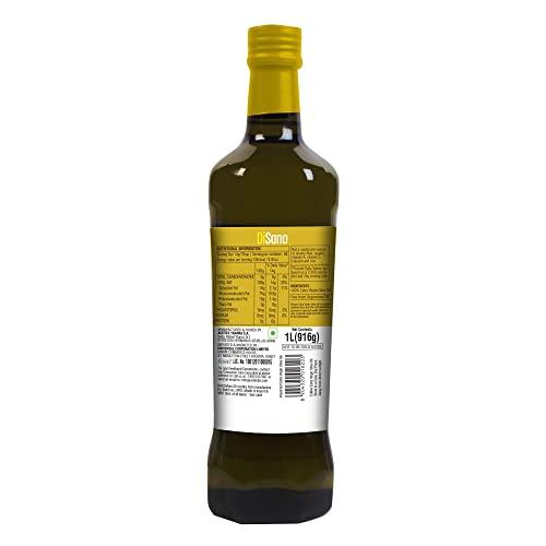 DISANO DiSano Extra Virgin Olive Oil Prima 1 Ltr (Glass Bottle), Made from 100% Hojiblanca Olives