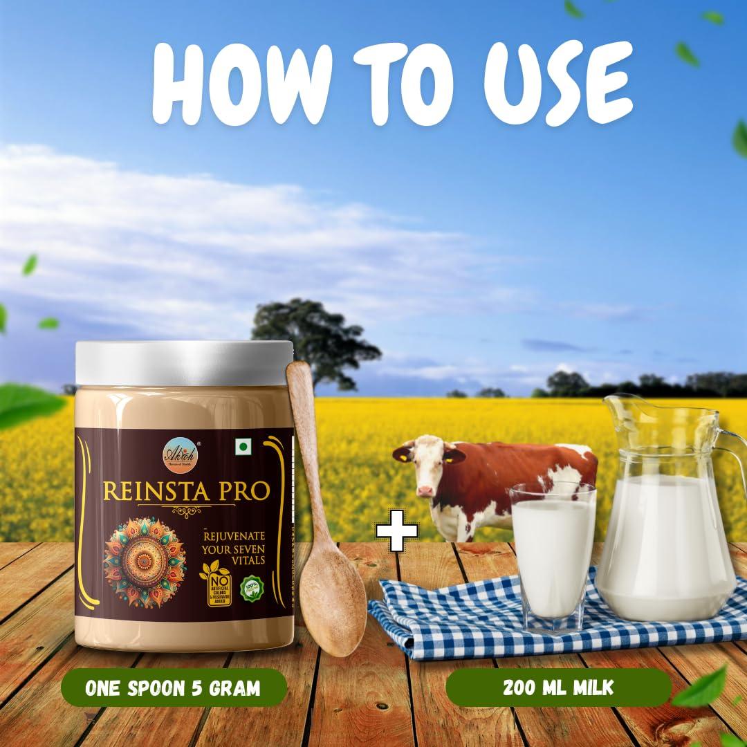 Akioh Reinsta Pro | Stamina Powder | 100% Natural | Mind Tonic | Stress Relief