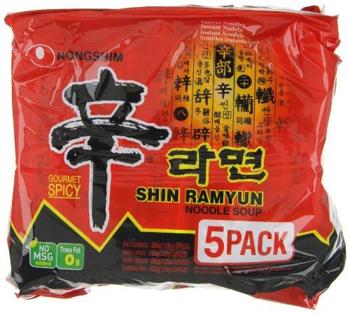 Nongshim Nongshim Shin Ramyun Korean Style Spicy Noodle Soup Instant Noodles, 21.16 oz  600 g