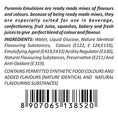 PURAMIO Puramio Red Rose -Flavour with Colour (Emulsion) (500 ML)