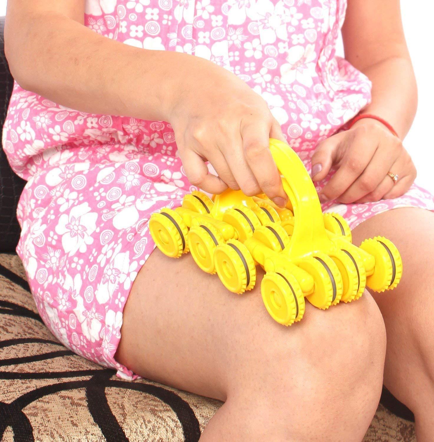 ACUND HEALTH CARE ACUND HEALTH CARE ACUPRESSURE Magnetic Body Care Massager-II-Pyra Point (Yellow)