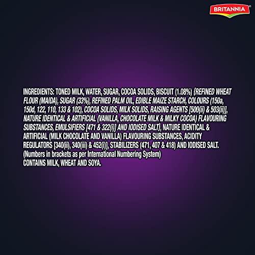 Britannia Winkin Cow Britannia Winkin Cow Rich Milk Shake Intense Chocolate Pet Bottle, 180 ml - Pack of 6