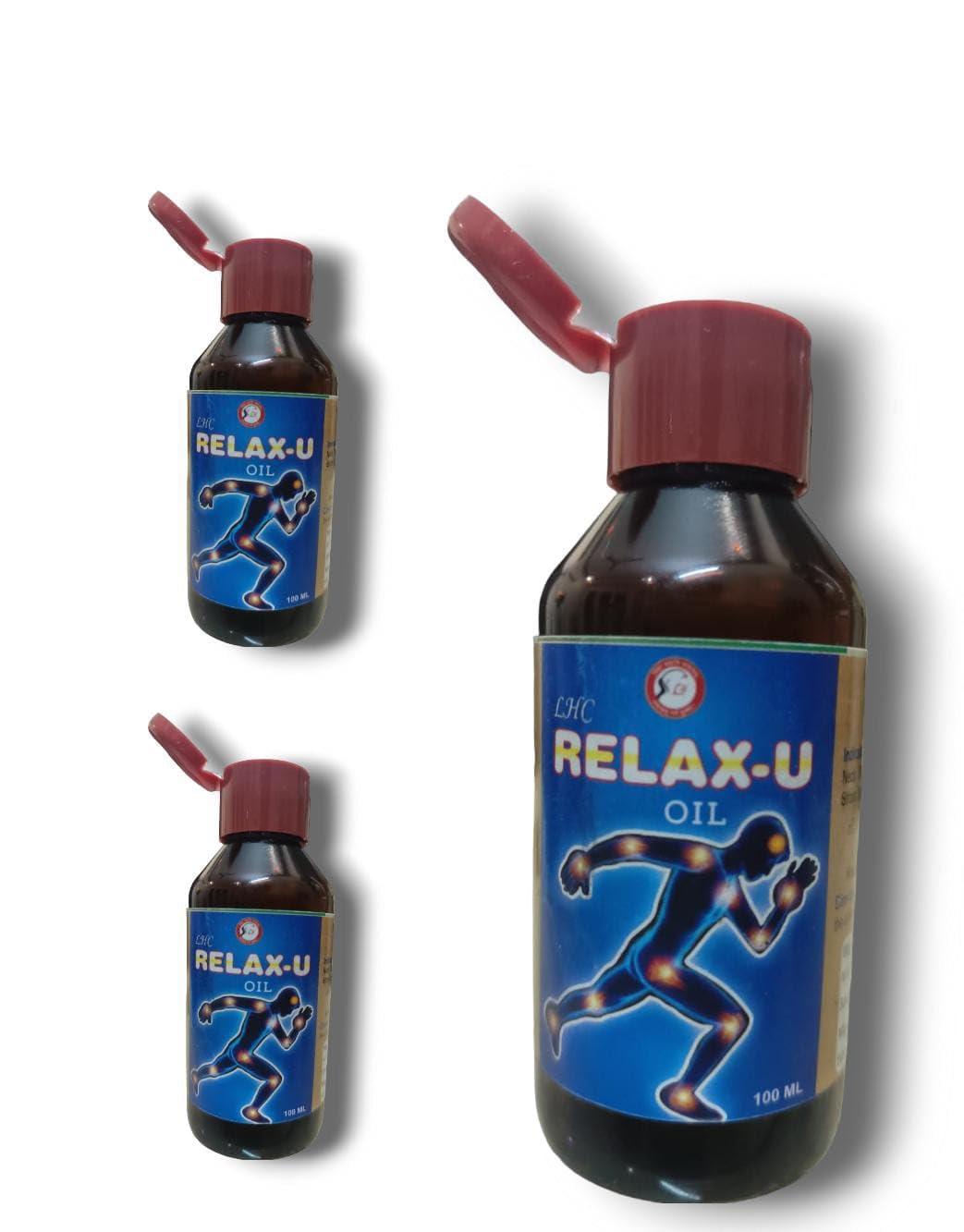 Ayurved health House LHC RELAX-U Ayurvedic oil [100 ml] for Relief from Knee and Joint Pain Muscle Pain, Osteoarthritis Visible Improvement in 7 Days