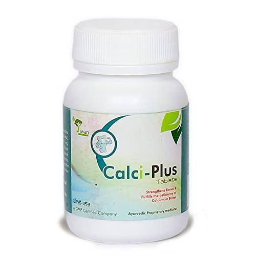 JIWAN AYURVED Ayurvedic Calci Plus Tablet (Strengthen Bones & Fulfills the deficiency of Calcium in Bones) 60 Tab.