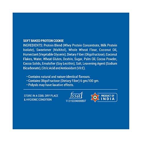 HYP HYP Protein Cookies Coconut Choco Chip Pack of 6 - (42 g x 6)