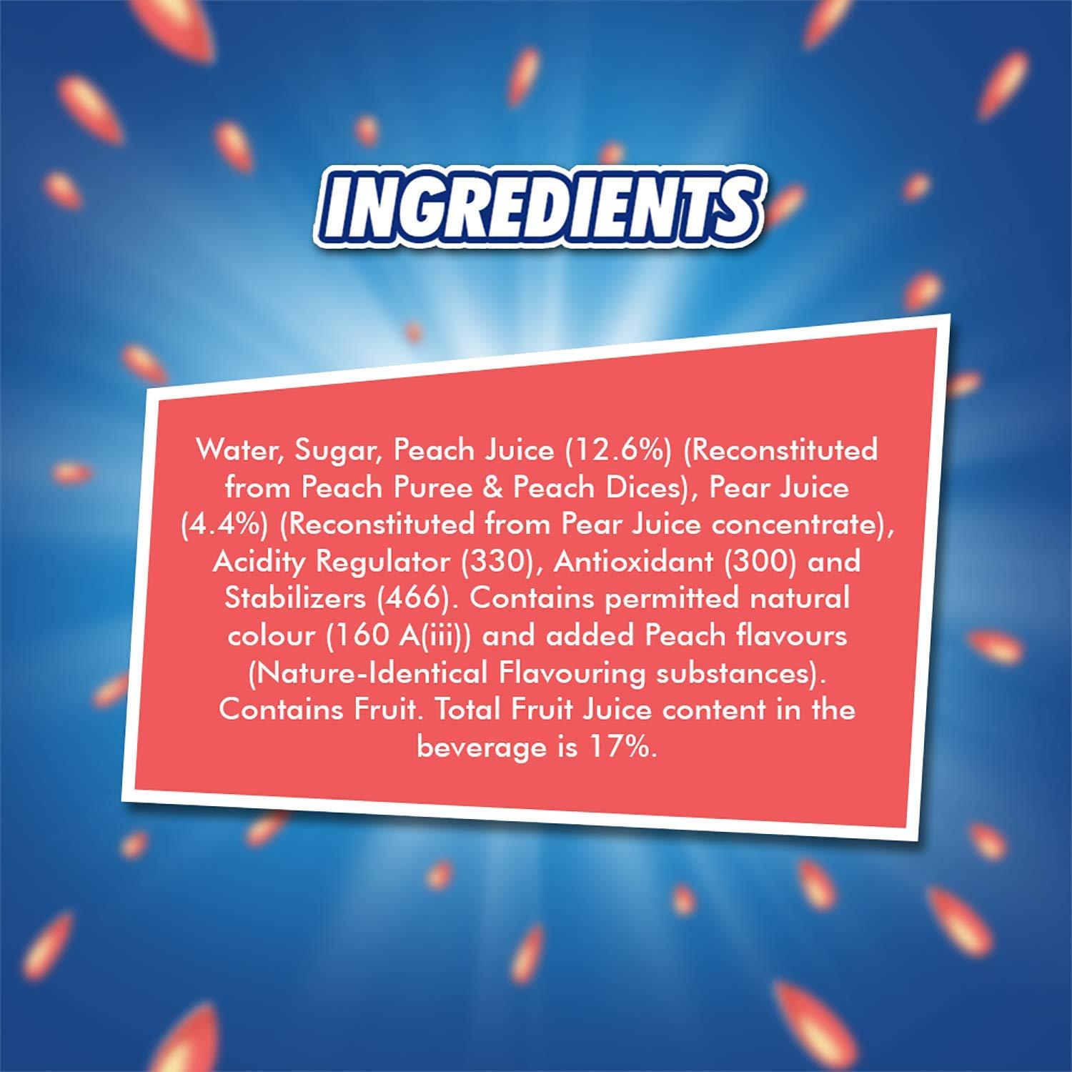 Rani Rani Rani Peach Float Jar, 6 X 180 G, Vegetarian