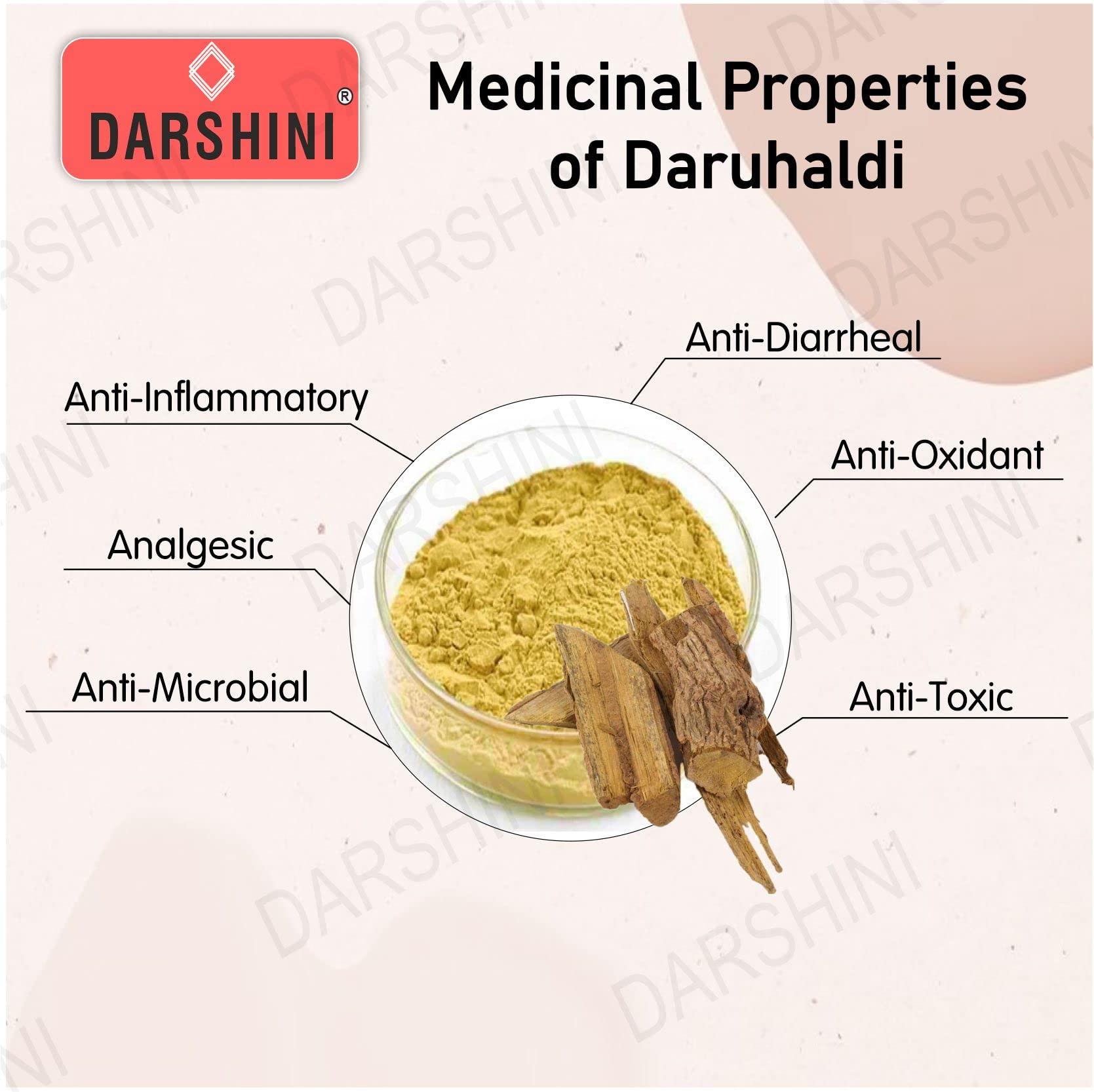DARSHINI Darshini Daruhaldi | Mara Manjal | Berberis Aristata | Berberry Root Powder , 200g
