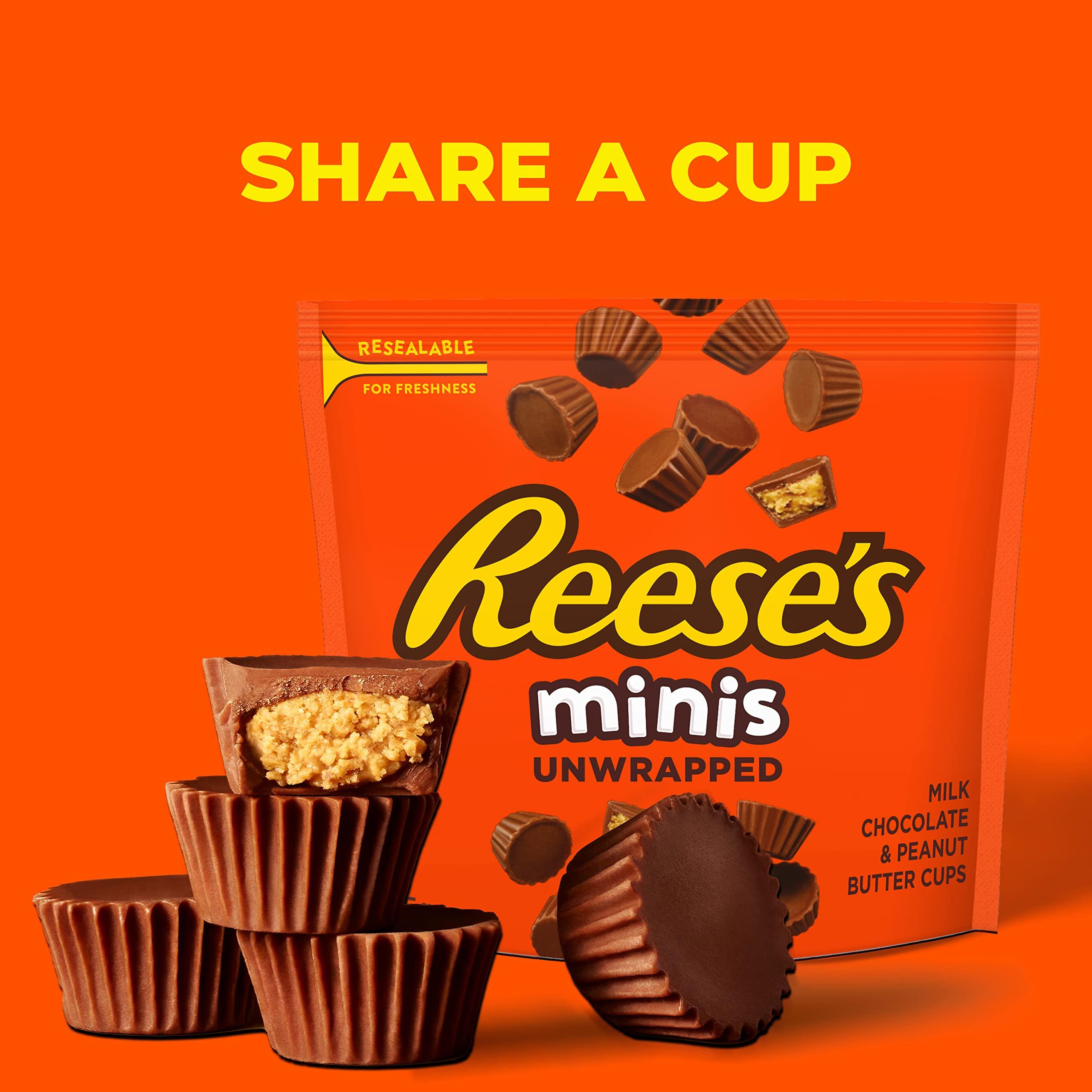 HERSHEY\'S HERSHEY\'S Reese\'s Minis Unwrapped Milk Chocolate & Peanut Butter Cup, 215 g