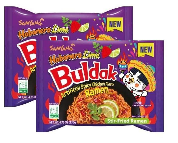 Sam Yang Sam Yang Buldak Habanero Lime Spicy Chicken Flavour Ramen 140gm*2PK