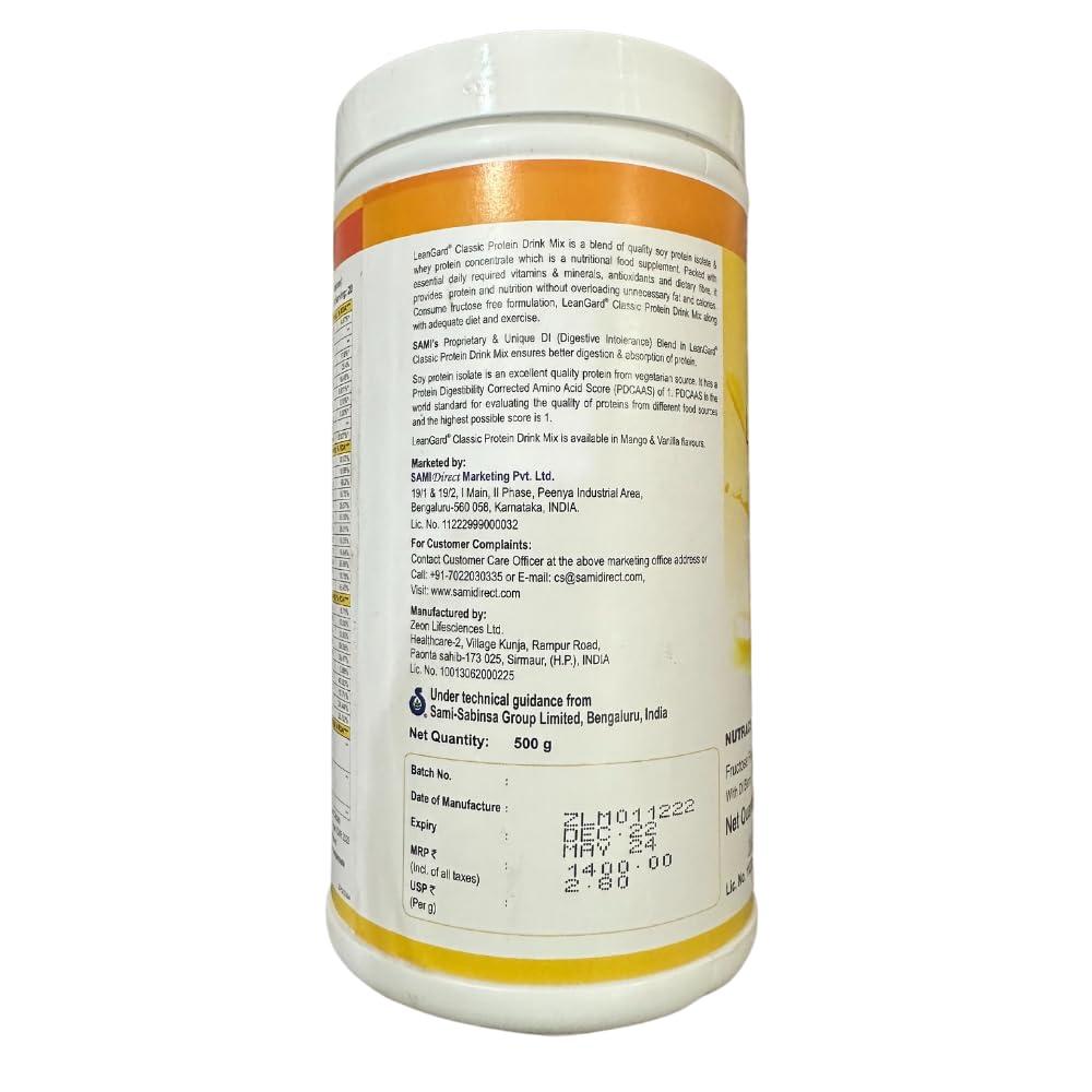 SAMIDirect SAMIDirect LeanGard Classic Protein Drink Mix (500 g, Mango)