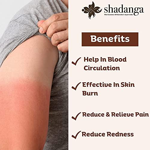 shadanga Shadanga Murivenna 100ml | Oil for Burns, Cuts, and Sprains|First aid Box Oil |Ayurvedic Pain Relief Oil|With Aloe vera, Tambula, Sigrupatra, Palandu, Tandulambu, and Shatavari in Coconut oil|