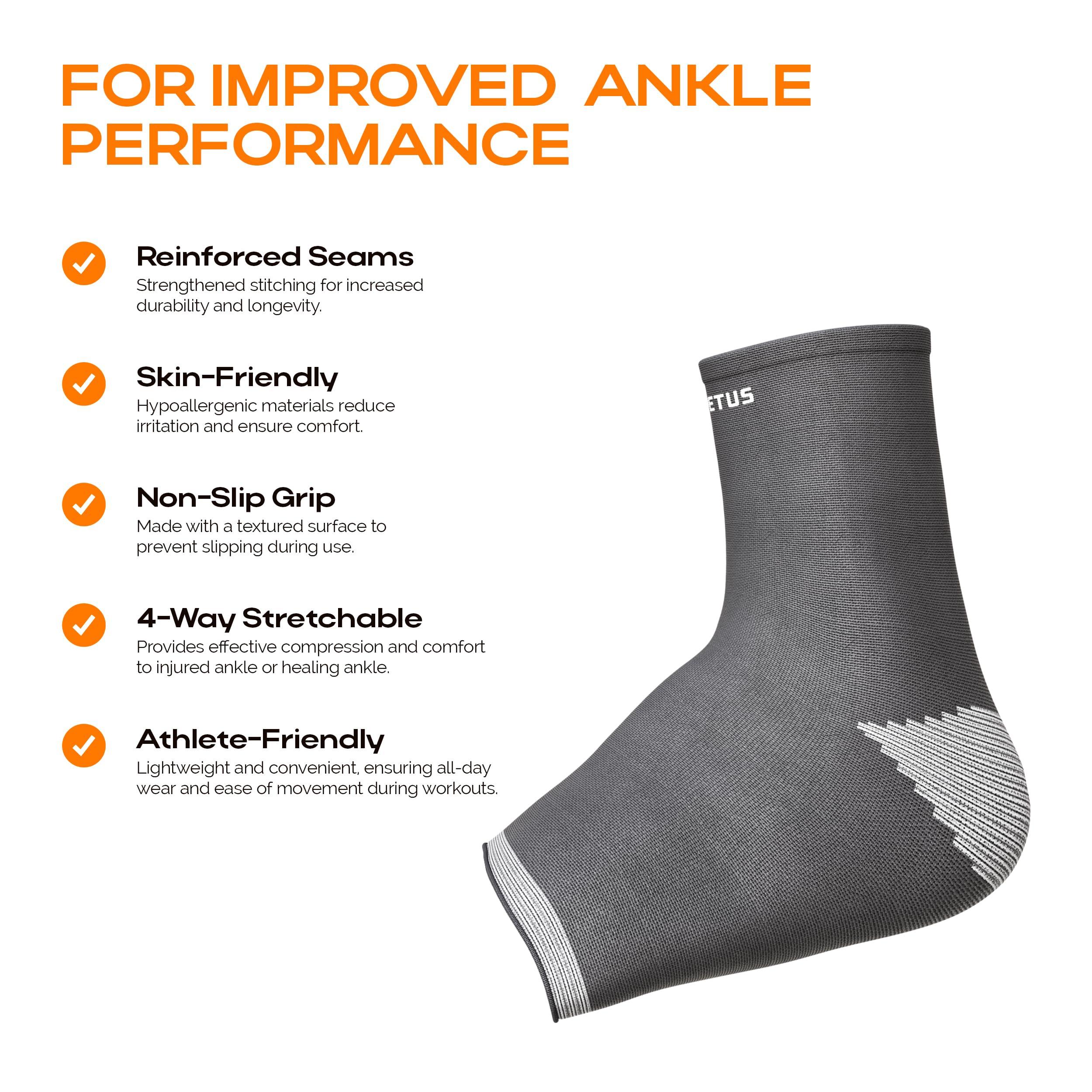 IMPETUS IMPETUS Premium Ankle Support for men, ankle brace for Sprains Ankle Protection Guard, ankle compression support women, ankle compression sleeves, heel pain relief