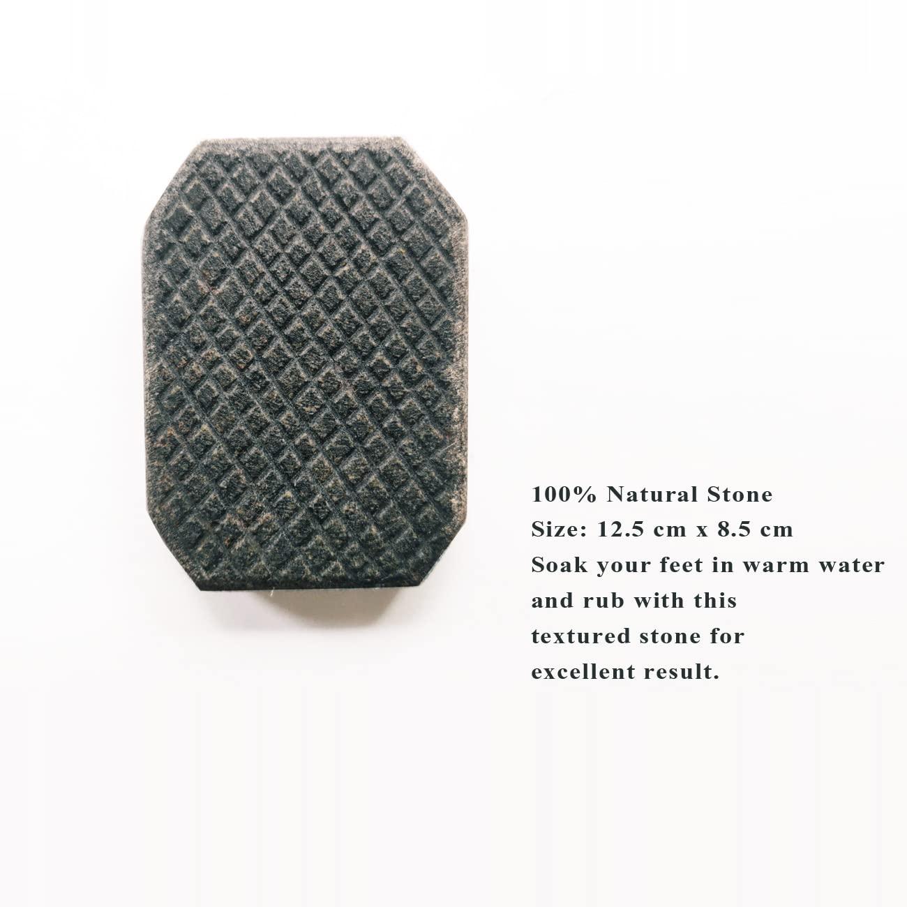 Flamingo Designs Natural Black stone scrubber for Feet Foot Pedicure care both Men and Women