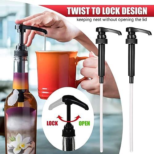 Xfopz Xfopz 4PCS Coffee Syrup Pump Dispenser Compatible with Torani Syrup Pump Creamer Pump for Coffee Syrup Bottle (25.4 oz-750ml) - Davinci Syrup Bottle Pump Dispenser Coffee Syrup Pumps