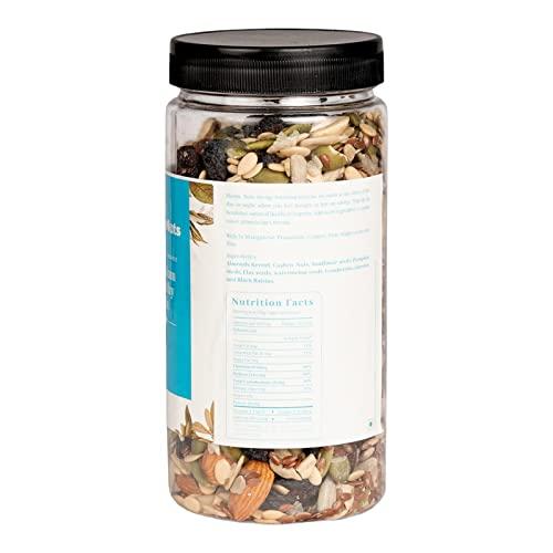 Almond Associates Herbanuts Roasted Mixed Nuts 500gms, Almonds, Black Raisins, Cashewnuts, Cranberries, Green Raisins, Pistachio Kernels, Healthy Mix, Healthy Mix, Jar Pack