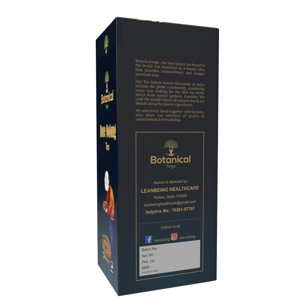 Botanical Sage Botanical Sage- Rose Oolong Tea 30 Pyramid Tea Bags | Himalayan Oolong tea Blended With Rose Petals & Rose Hips