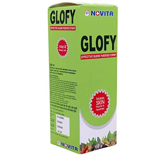 NOVITA Glofy Syrup | Blood Purifier | Blood Purifier Syrup for Glowing Skin | 200 ml
