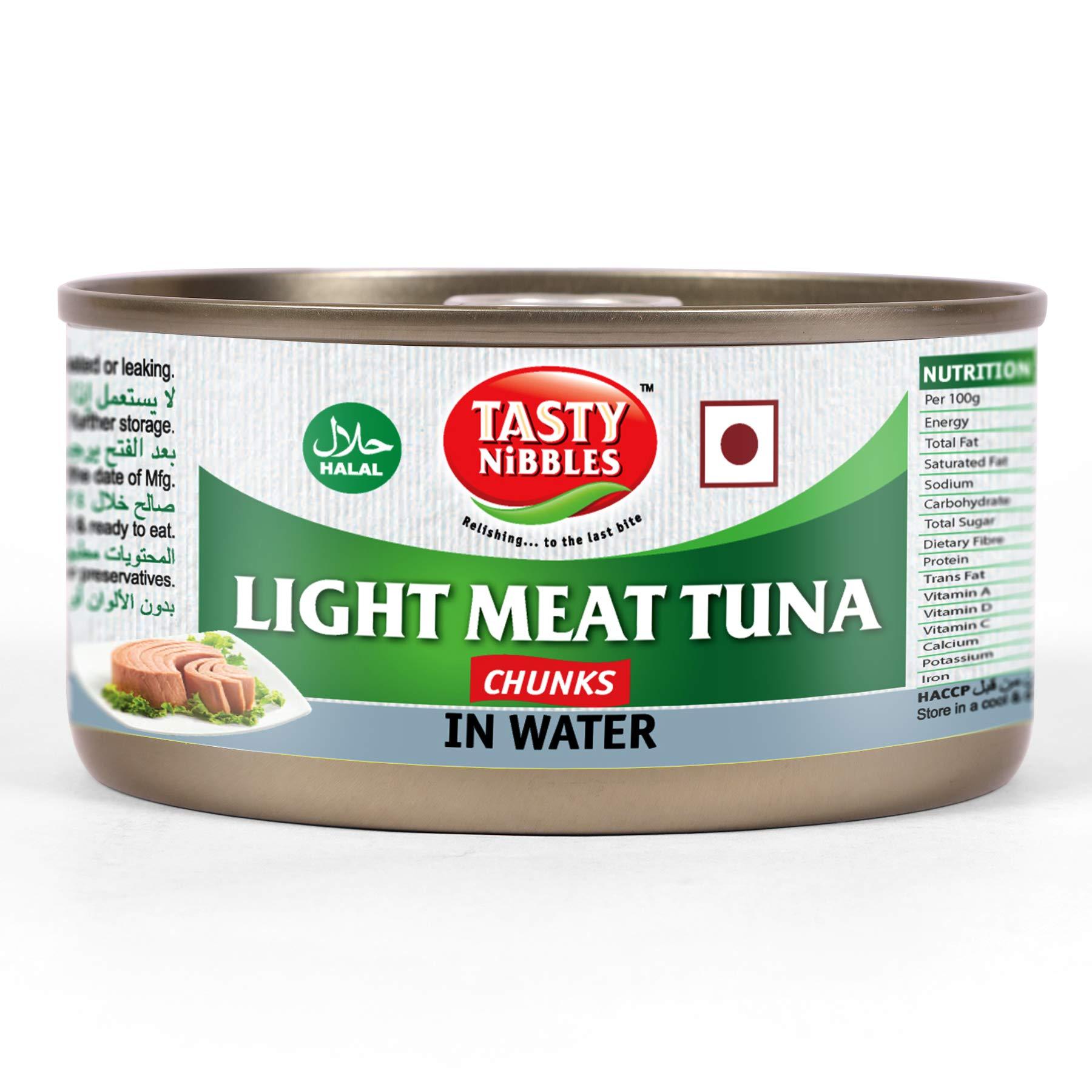 Tasty Nibbles Tasty Nibbles Light Meat Tuna Chunks In Water 185g X 3 (Pack of 3, 555g)